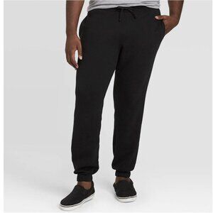 🔥352 Goodfellow Ultra Soft Fleece Black Jogger Pants Size XS